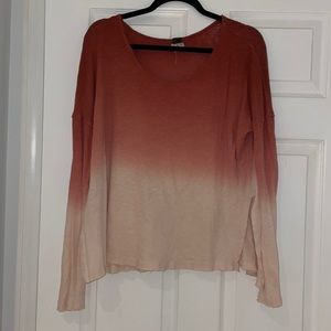 Free People linen beach shirt